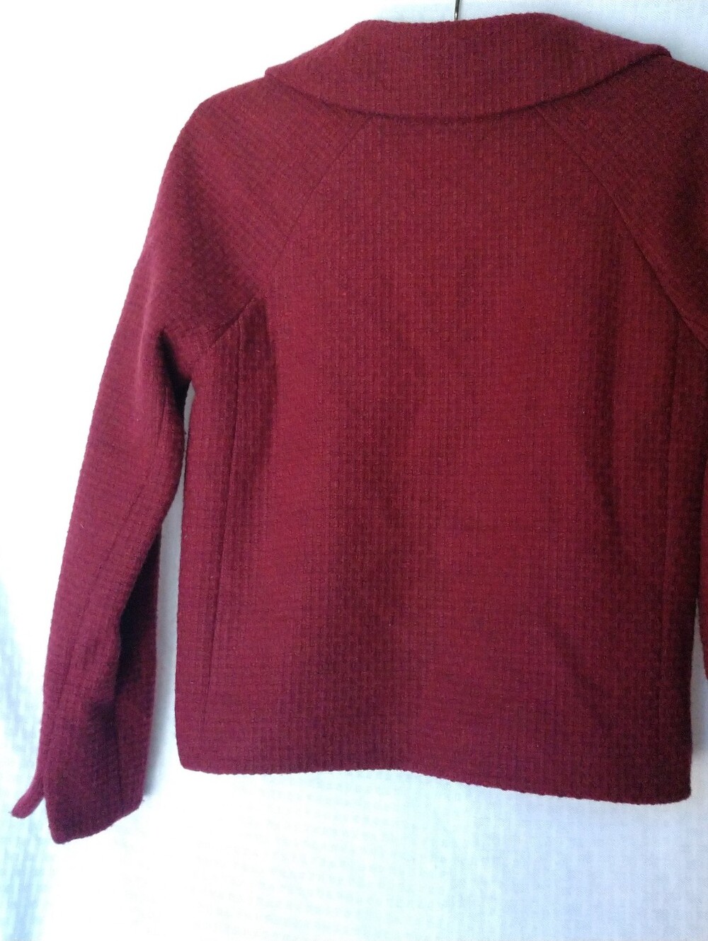 Boden Blazer Burgundy Heavyweight Warm Size 4P 4 Petite Chest 34" - Picture 8 of 10